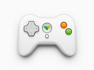 Gamepad Icon app icon dualshock game console game handle game icon gamepad handle mac icon macos icon osx icon realistic sandor skeu skeuomorph skeuomorphism ui icon user interface icon ux icon white xbox