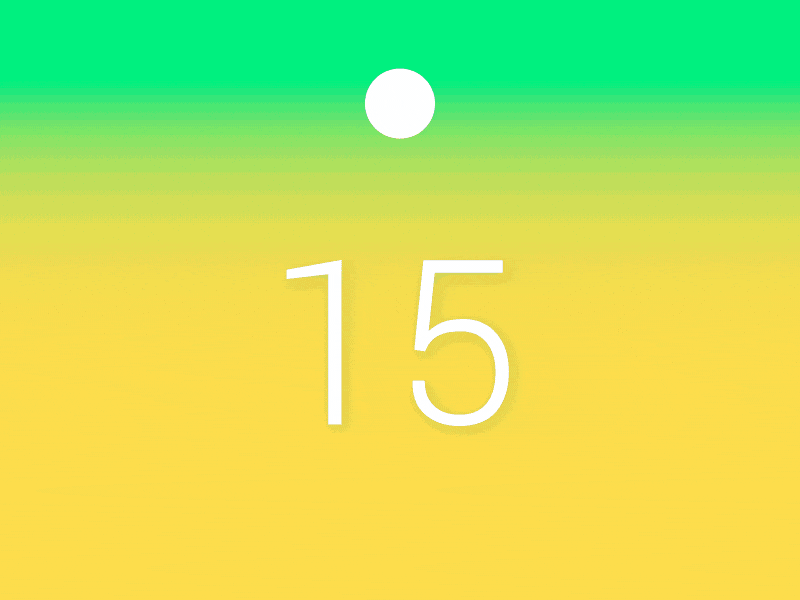 Countdown Timer — Daily UI #014 014 animation dailyui design gradient sunrise sunset ui