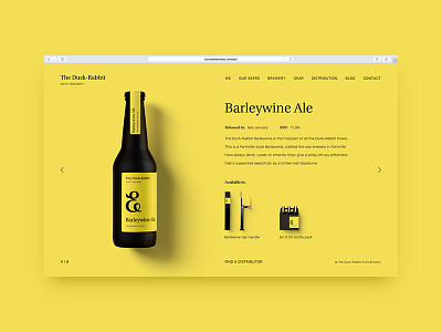 the Duck-Rabbit brewery site ampersand bunny duck rabbit type