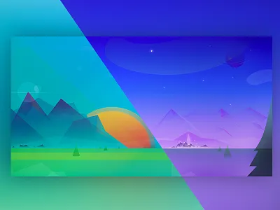 Magic Landscape illustration illustrator landscape magic mountains