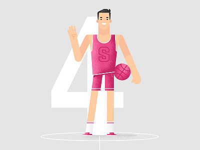 4 Dribbble Invites dribbble flat illustration invite stolz