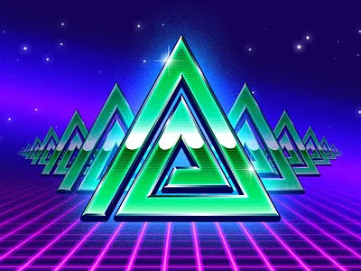 Slot Machine Game Symbols 80s casino eighties game illustration las vegas neon slot machine symbol vector