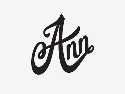 lettering a ann lettering n