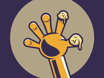 Guilt – an illustration study guilty hand icing vector