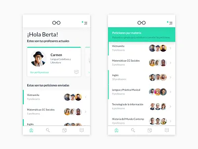 Main screen ios list scroll down