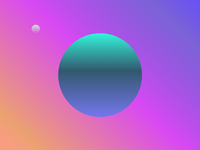 Alternate Planets 2 design gradient graphic planet shot