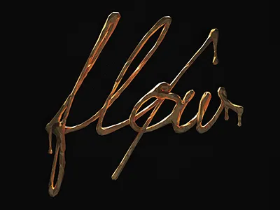 Flow Gold 3d gold lettering