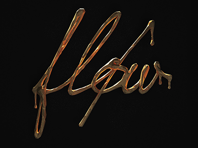 Flow Gold 3d gold lettering