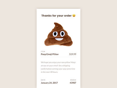 Daily UI #017 daily ui email receipt receipt ui