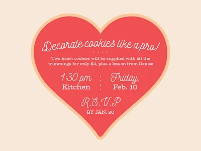 Cookie Decorating cookies food type typography valentine valentines day