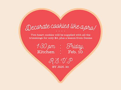 Cookie Decorating cookies food type typography valentine valentines day