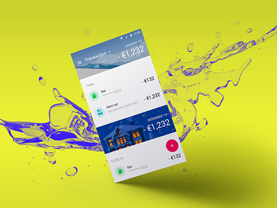 Finance app android concept android app concept finance material