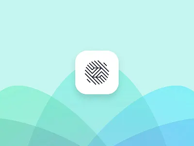 Massage App Icon app app icon blue logo mark mobile z