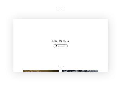 Lemniscate.js design infinite js lemniscate website