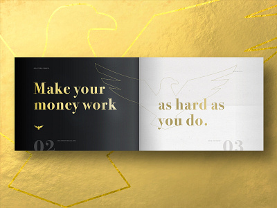 Cool Springs Financial Sneak Peek branding gold foil layout minimal refine