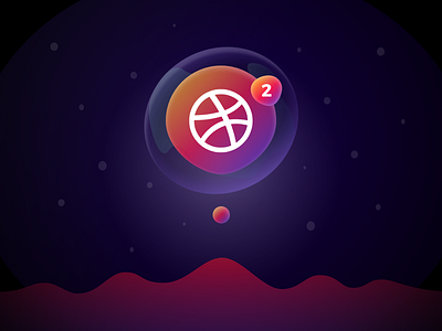 Dribbble Invite ball bubble dribbble invite ui ux water