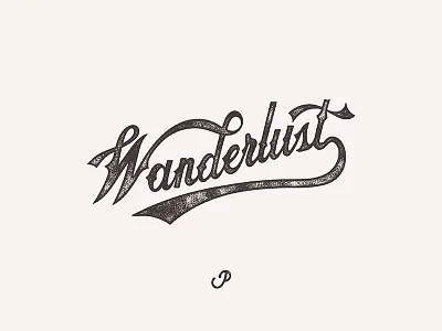 Wanderlust design hand drawn illustration lettering travel typography wanderlust