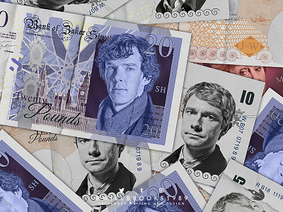 BBC Sherlock Bank Notes bank bbc bbcsherlock benedict cumberbatch cash comic book martin freeman money notes sherlock sherlock homes