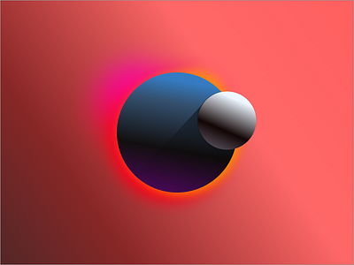 Alternate Eclipse design eclipse gradient graphic planet poster ui