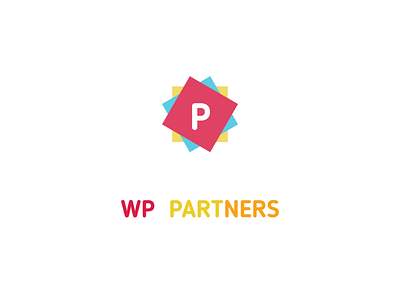 Logo for WP Partners colorful playful slack ish square stack web development agency wordpress