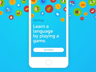 Duolingo's Welcome Screen mobile screen splash welcome screen
