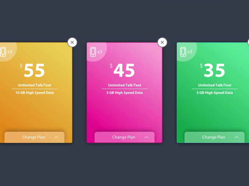 Product Panel interface ui ux