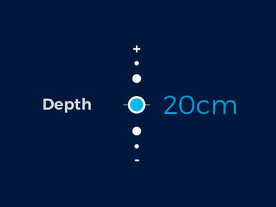 Depth Dial dial healthcare picker smart slider tablet touchscreen ui ux vertical