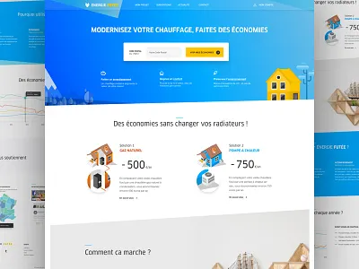 French project ! agenceme application barthelemychalvet blue calltoaction illustrations landing marinelegrand ui ux