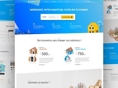 French project ! agenceme application barthelemychalvet blue calltoaction illustrations landing marinelegrand ui ux