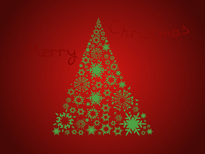 Christmas Card Christmas Tree With The Inscription christmas cones forest holiday morning nature pine snow snowflake spruce tree winter