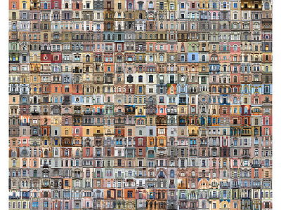 My collection of 500 arch windows from St-Petersburg architecture collection pattern photo square window