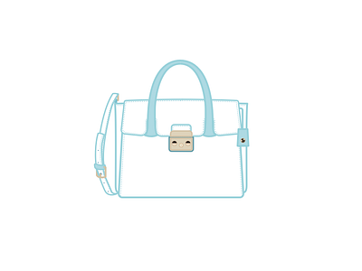 Furla Metropolis bag flat furla illustration line lock metropolis satchel