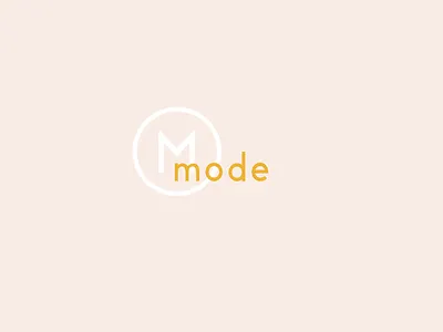 14 Mode circle logotype m minimal monogram simple wordmark