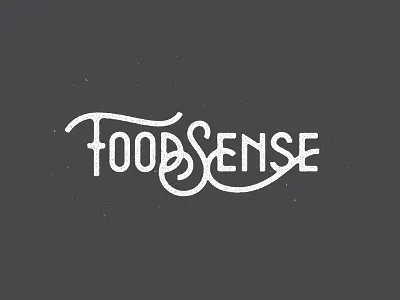 Food Sense Concept concept food ligature logo logotype sense sketch type typography