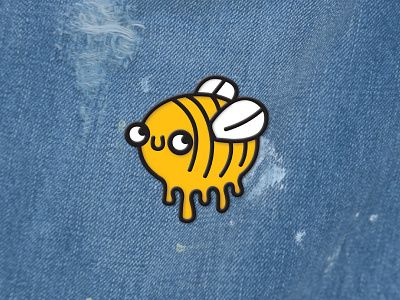 Honey Bee Pin bee cute design honey pin threadless