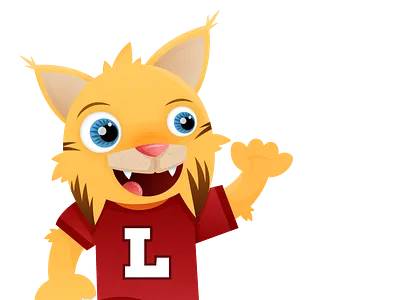 Lynx - Lincoln School Mascot character design illustrator mascot