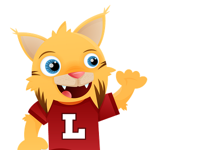 Lynx - Lincoln School Mascot character design illustrator mascot