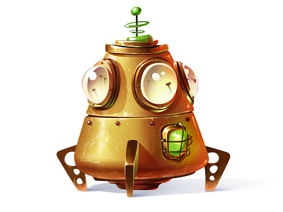 Rocket alien artua game illustration rocket science space spacecraft ufo