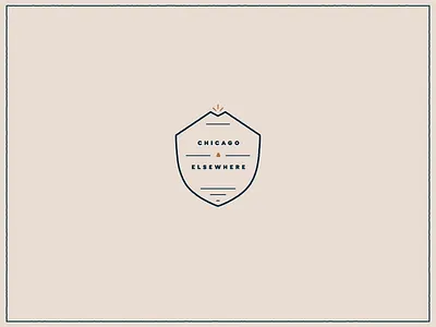 Chicago & elsewhere badge branding chicago extras identity mark vintage