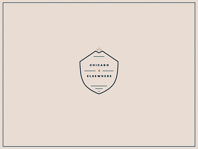 Chicago & elsewhere badge branding chicago extras identity mark vintage