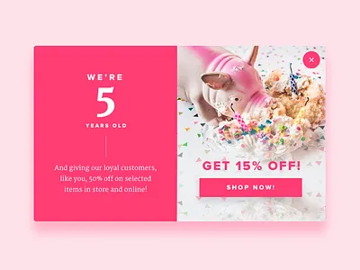 Daily UI #16: Popup / Overlay birthday button daily ui overlay popup ui