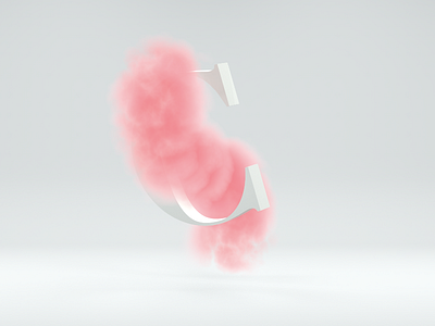 Smokey C 3d illustration smoke