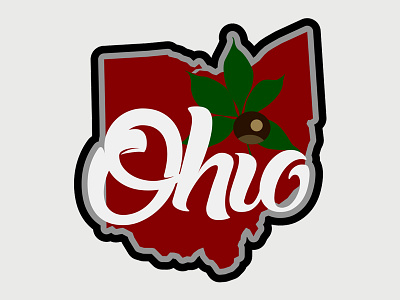 Ohio buckeye logo mid west ohio state logo