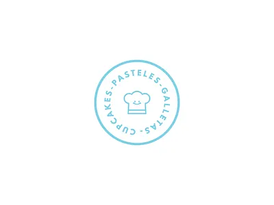 Bonito Día badge. badge bakery branding cake deserts icon pasteleria patch postres smiley face