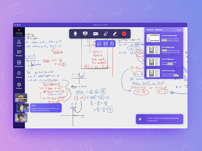 Conference application sketch ui