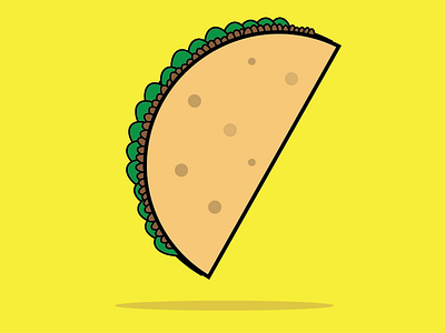 Taco Time circles food foodicon icon logo taco vector