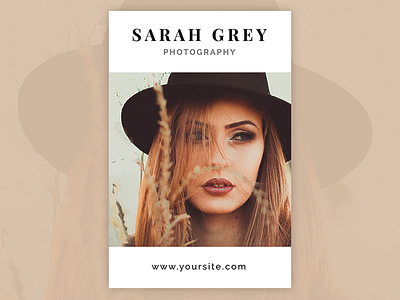 Minimal Postcard card design graphic design photography postcard psd template