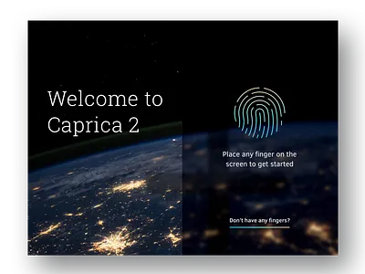 Daily UI 001 Sign Up battlestargalactica dailyui scifi