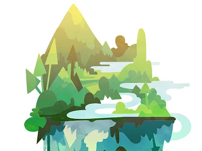 Mountains adirondacks evergreen forest lake landscape mountains water