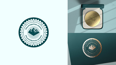 Logo Design Numismo 3d creative custom logo emblem graphic design icon identity logo logo concepts logotype luxury motion graphics professional symbol typography